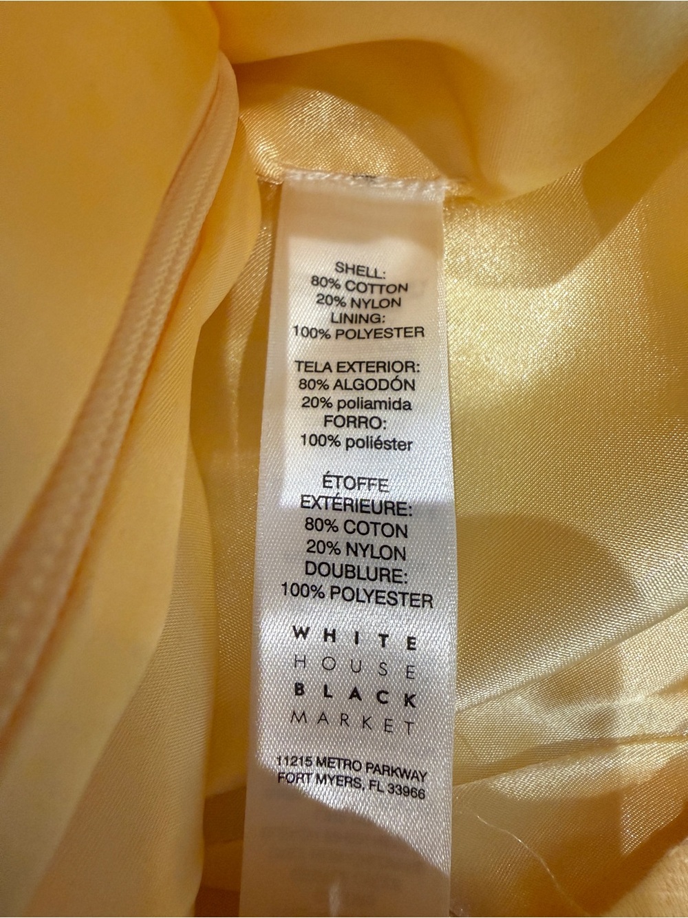 White House Black Market Yellow Lace Halter Dress - Picture 10 of 10